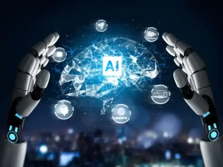 Illustration of a secure AI framework protecting AI systems from cyber threats, ensuring data security, model integrity, and compliance.