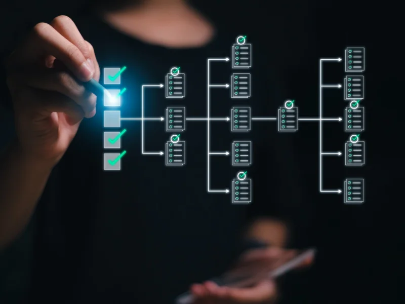 Visual representation of data classification categories, such as public, internal, confidential, and restricted, with AI-powered automation tools.