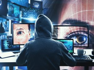 Hack and malware concept